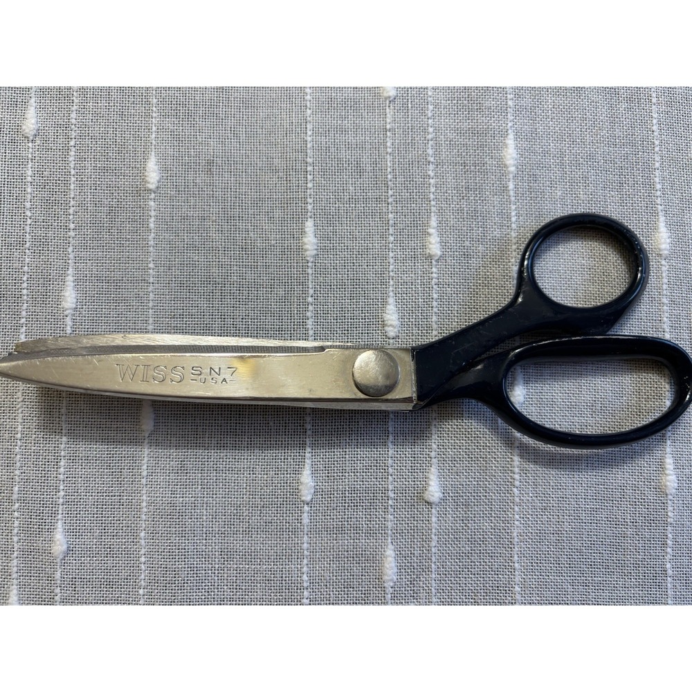 Vintage Wiss Pinking Shears SN7 Made in USA 7.5" Long Sewing Cutting Crafting